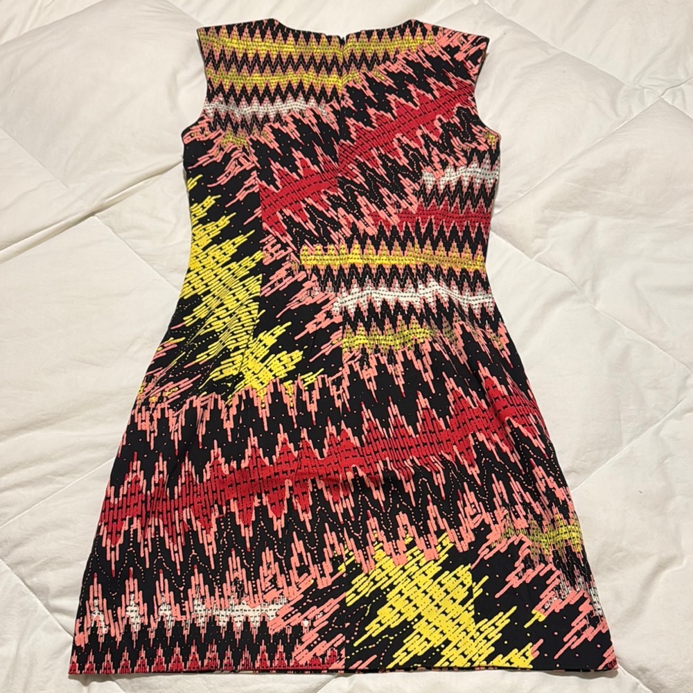 French Connection Floral Zigzag Pattern Dress - image 4